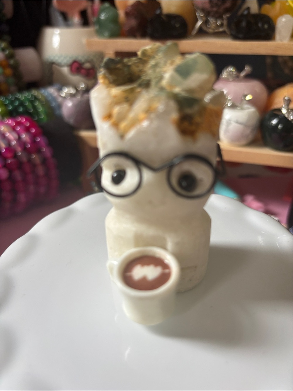 Crystal Buddies Groot with Coffee